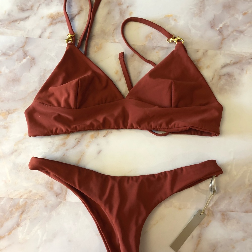 Gooseberry Seaside Bikini Small in Rum